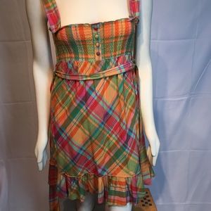 multi colored peasant dress